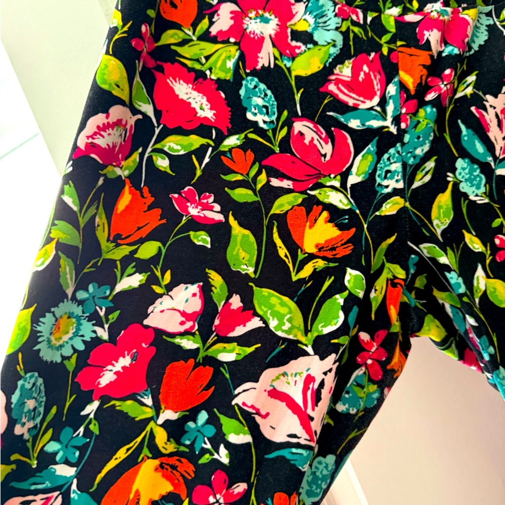 Floral capri leggings - soft